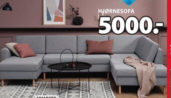 JYSK Hjørnesofa tilbud