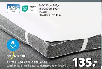 JYSK Anita Fladt Vâdliggerlagen tilbud