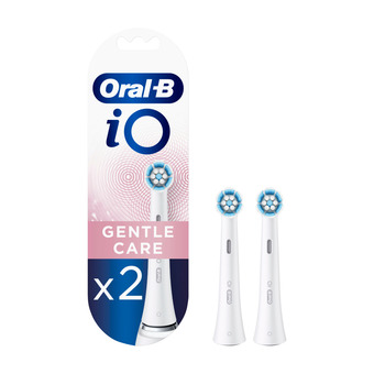 Oral-b io gentle care 2stk børste, hvid