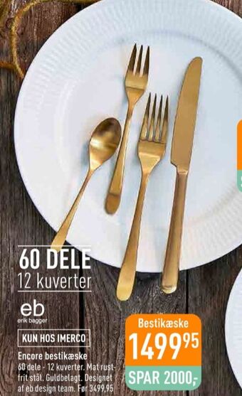 Imerco Encore bestik tilbud