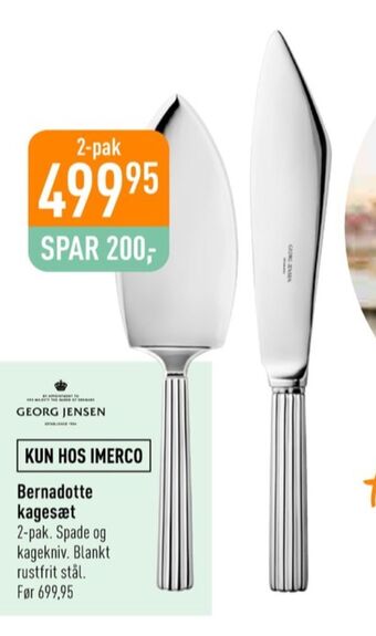 Imerco Georg jensen kagesæt tilbud