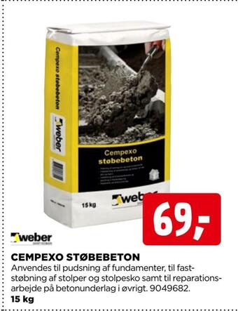 jem & fix Cempexo støbebeton tilbud
