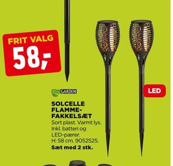 jem & fix Solcelle flammefakkelsæt tilbud