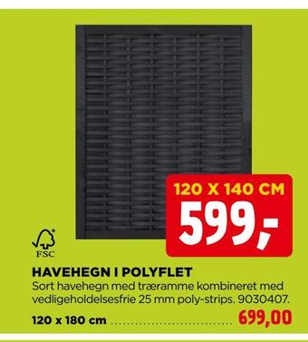 jem & fix Havehegn i polyflet tilbud