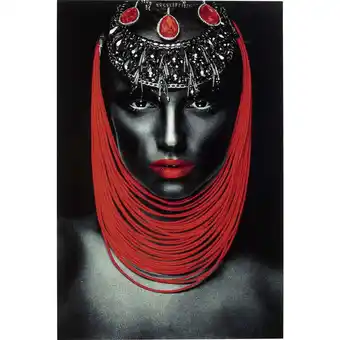 Lady red lips glas galleri