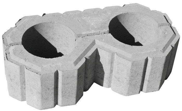 jem & fix Plantesten super 8 grå 50 x 25 x 15 cm tilbud