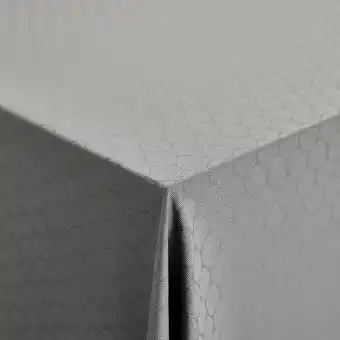 Kop & Kande Nordisk tekstil honey damask dug 140x320 cm lys grå tilbud
