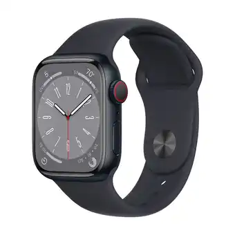Power Apple watch series 8 gps + cellular 41 mm midnat aluminium urkasse med midnat sport rem - regular tilbud