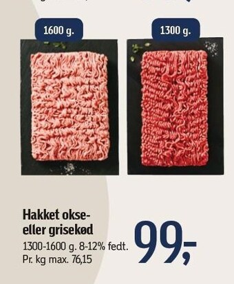 Føtex Hakket okse el. grisekød tilbud