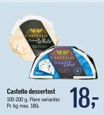 Føtex Castello desserost tilbud