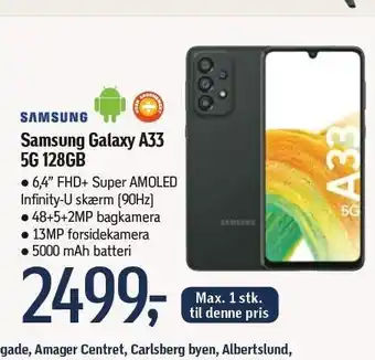 Føtex Samsung galaxy a33 5g 128 gb tilbud