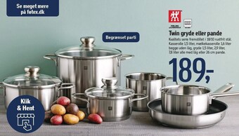 Føtex Twin gryde el. pande tilbud