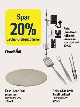 Føtex Spar 20% på char-broil grilletilbehør tilbud