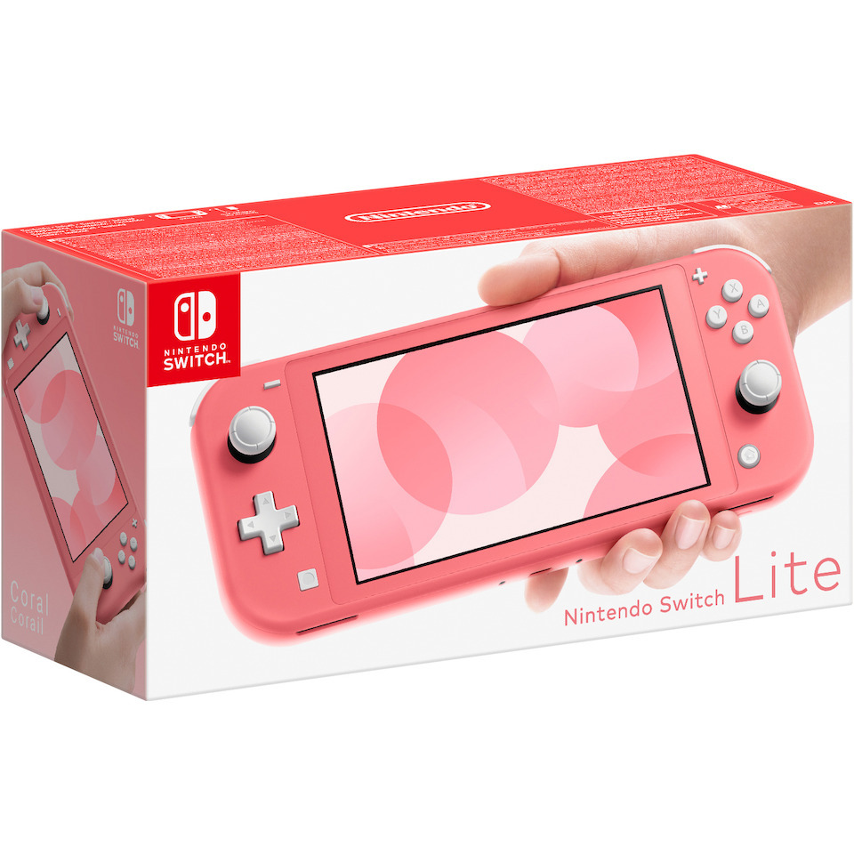 Nintendo switch lite konsol (coral) tilbud hos Elgiganten
