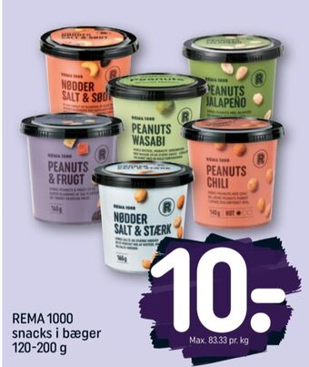 REMA 1000 Rema 1000 snacks tilbud