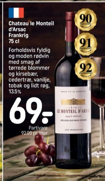 REMA 1000 Ukendt fransk rødvin tilbud