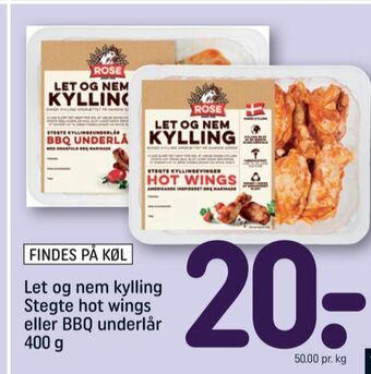 REMA 1000 Rose hot wings tilbud