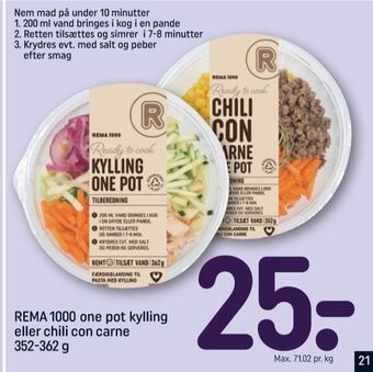 REMA 1000 Rema 1000 one pot tilbud