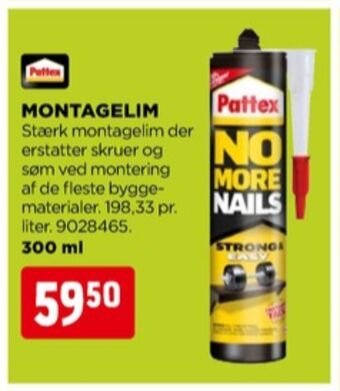 jem & fix Pattex montagelim tilbud