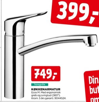 jem & fix Hansgrohe køkkenarmatur tilbud