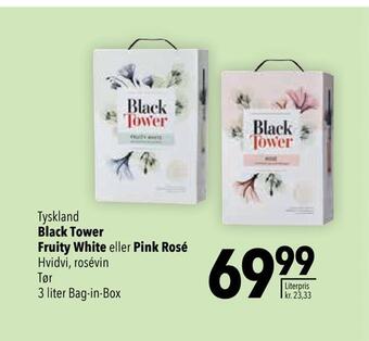 Citti Black tower fruity white eller pink rosé tilbud