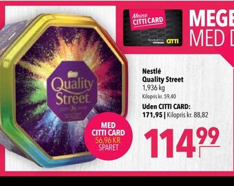 Citti Nestlé quality street tilbud