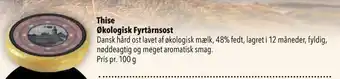Citti Thise økologisk fyrtårnsost tilbud