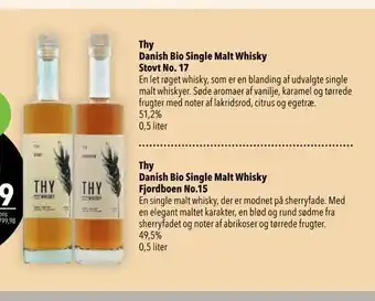 Thy danish bio single malt whisky stovt no. 17