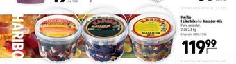 Citti Haribo i like mix eller matador-mix tilbud