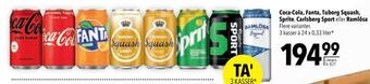 Citti Coca-cola, fanta, tuborg squash, sprite, carlsberg sport eller ramlösa tilbud