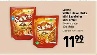 Citti Lorenz saltletts maxi sticks, mini bagel eller mini-brezel tilbud
