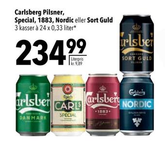 Citti Carlsberg pilsner, special, 1883, nordic eller sort guld tilbud