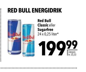 Citti Red bull classic eller sugarfree tilbud