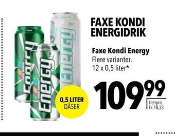Citti Faxe kondi energidrik tilbud