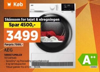 Power Aeg tørretumbler tilbud