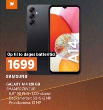 Power Galaxy a14 mobiltelefon tilbud