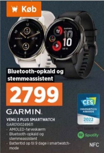 Power Garmin smartwatch tilbud