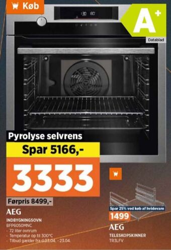 Power Aeg indbygningsovn tilbud