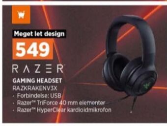 Power Razer headset tilbud
