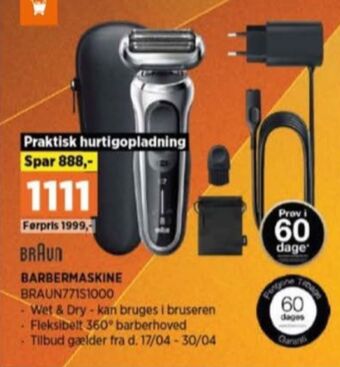 Power Braun barbermaskine tilbud