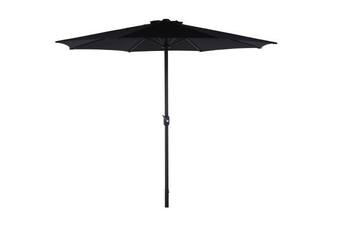 jem & fix Markedsparasol san marino ø300 cm sort m/krank - sunlife tilbud