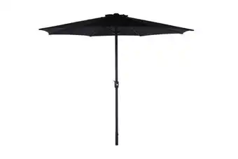Markedsparasol san marino ø300 cm sort m/krank - sunlife