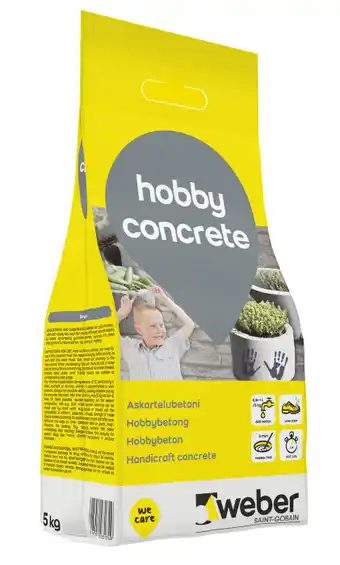 jem & fix Weber hobby concrete - 5 kg tilbud