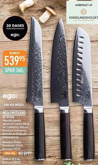 Imerco Vg 10 kniv tilbud