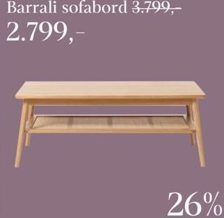 Barrali sofabord