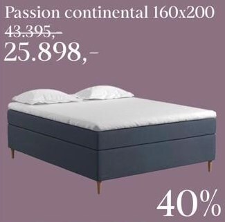 Passion continental 160x200