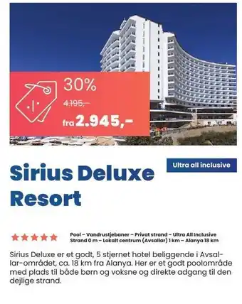 Sirius deluxe resort