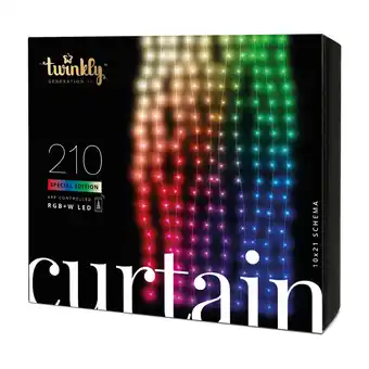 Twinkly wifi gardin julelys rgb+w 210 led