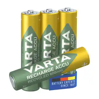 Punkt1 Varta rech.ac. recyc. aaa 800mah 4-pak tilbud