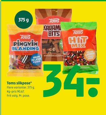 Coop 365 Toms slikpose tilbud